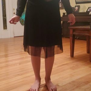 Black flowy skirt